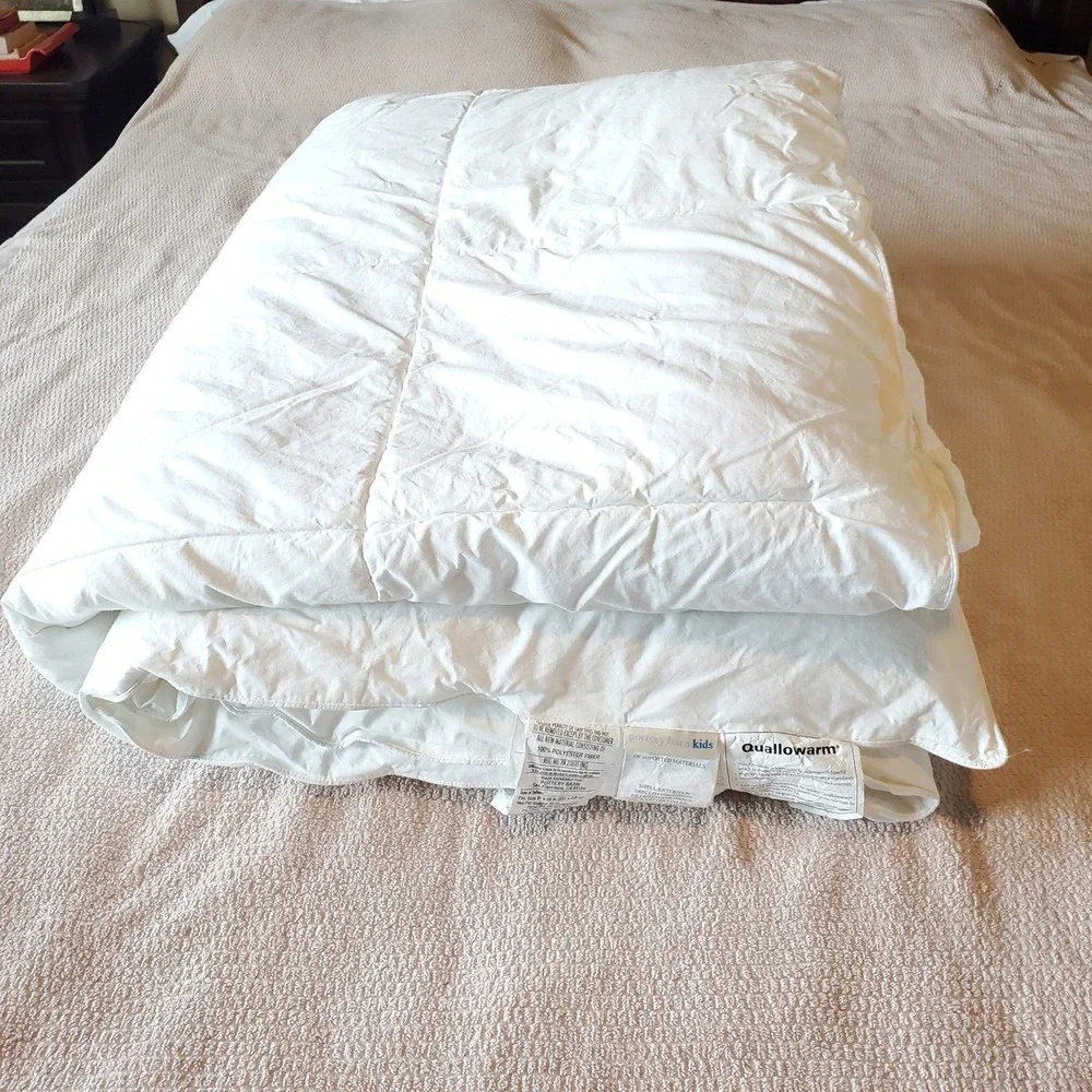 Pottery Barn Full Quallowarm White Comforter Duvet Insert Hypoallergic 82x86